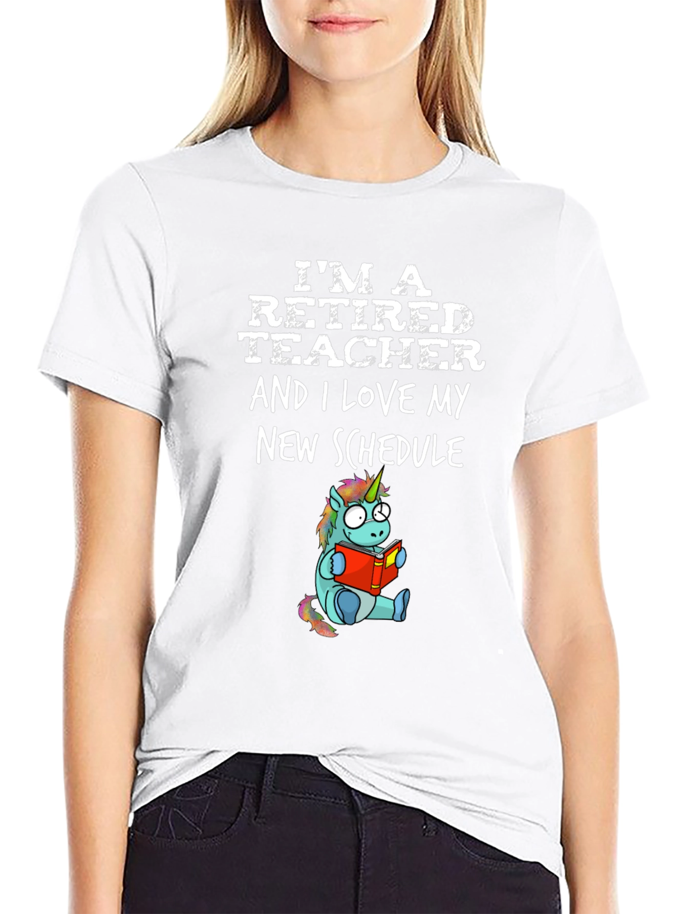 Retired Teacher Unicorn T-Shirt