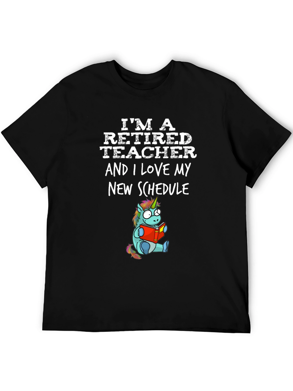 Retired Teacher Unicorn T-Shirt