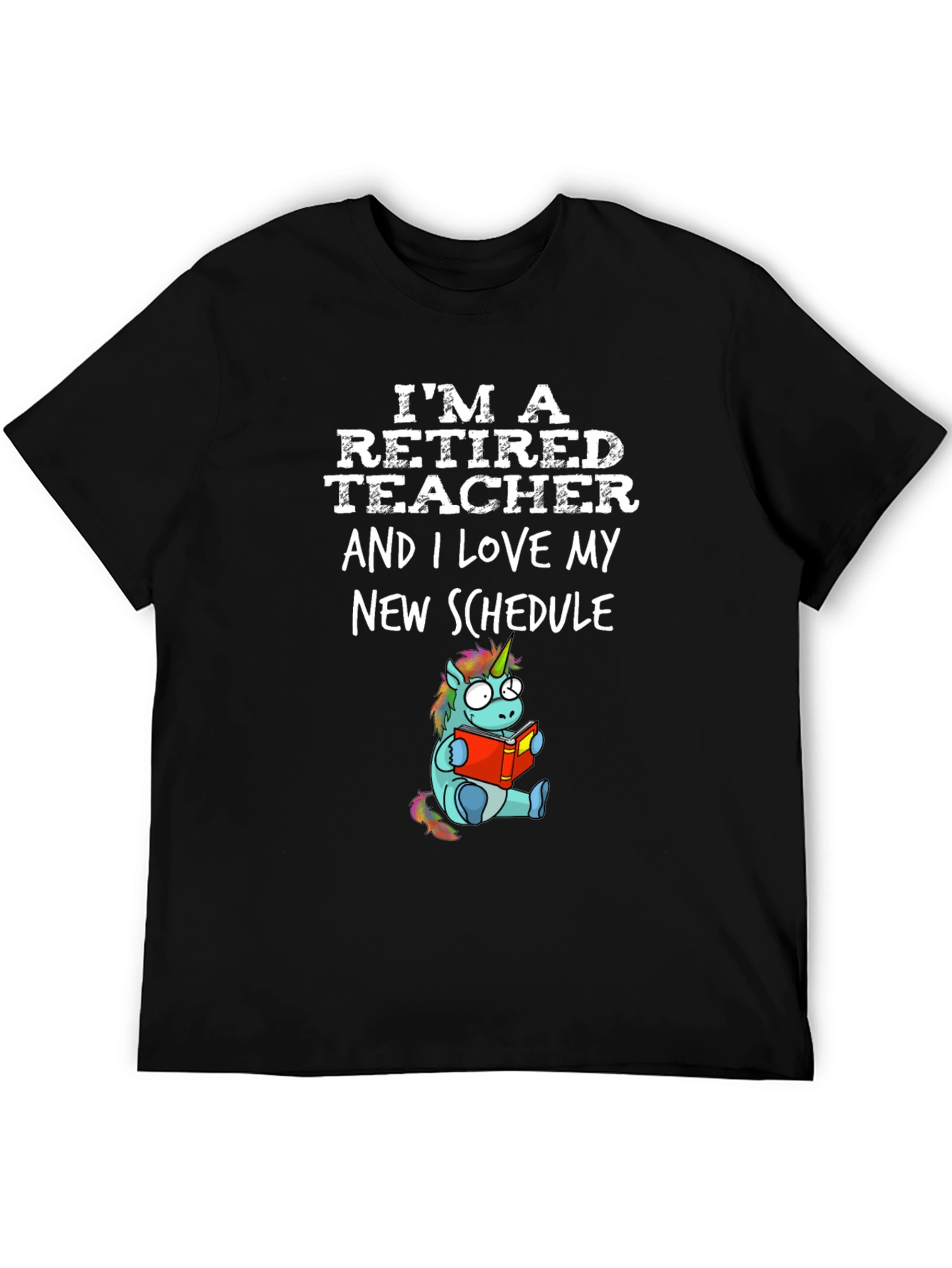 Retired Teacher Unicorn T-Shirt