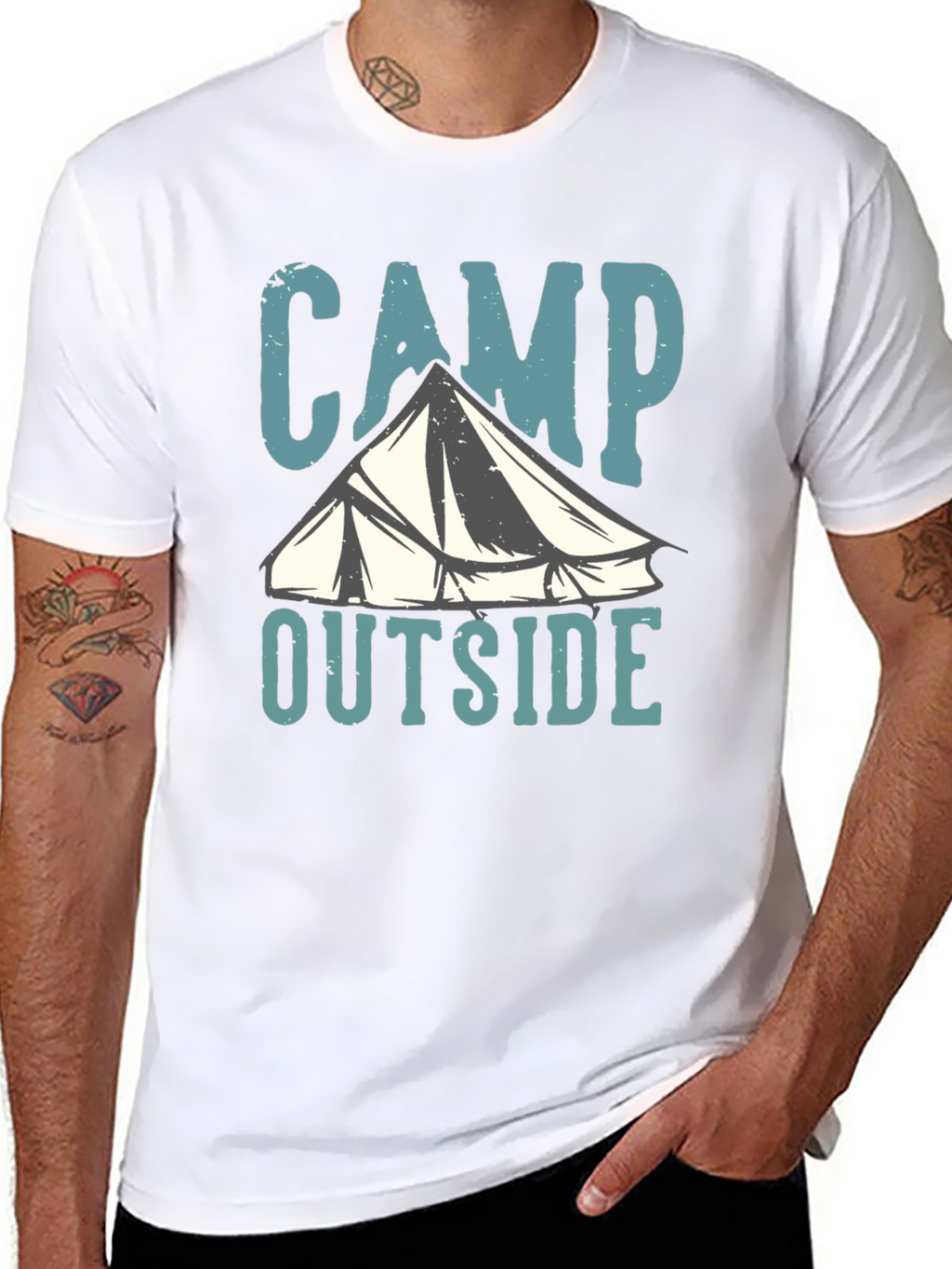 Camp Outside T-Shirt - Adventure Awaits