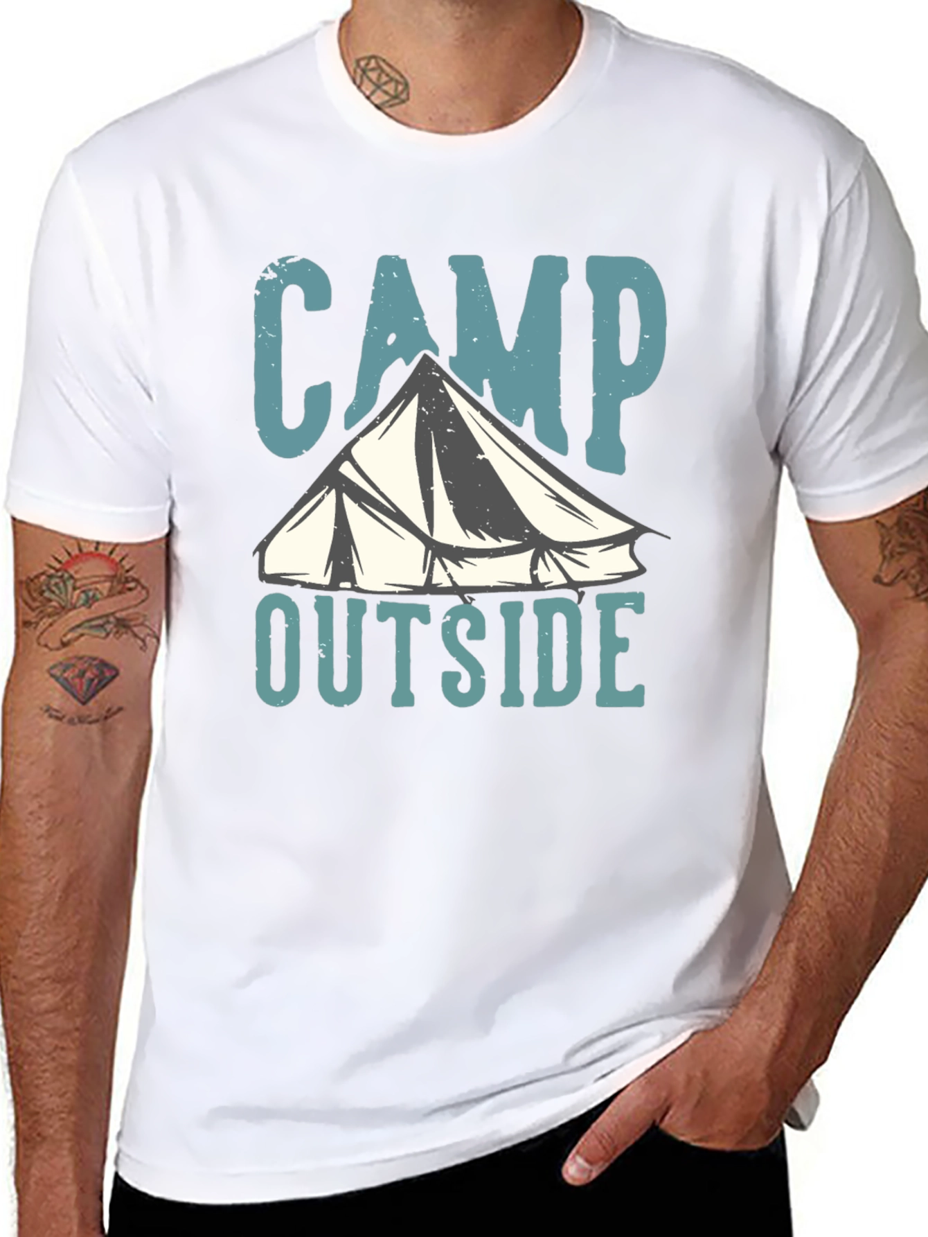 Camp Outside T-Shirt - Adventure Awaits