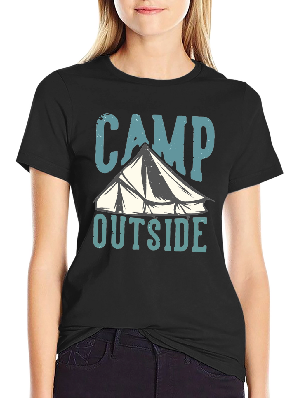 Camp Outside T-Shirt - Adventure Awaits