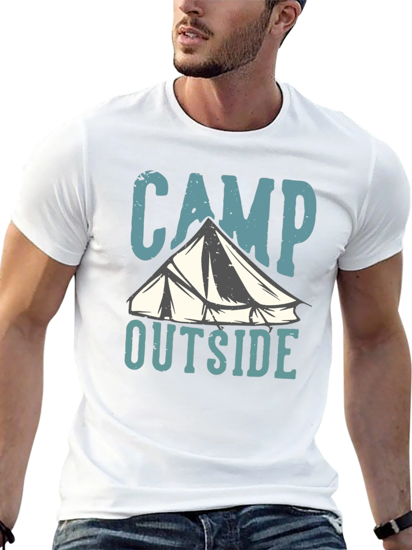 Camp Outside T-Shirt - Adventure Awaits