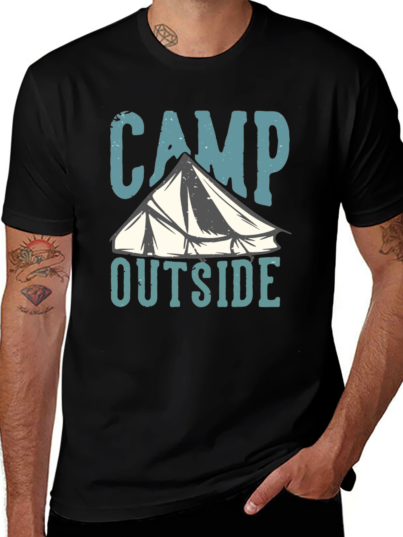 Camp Outside T-Shirt - Adventure Awaits