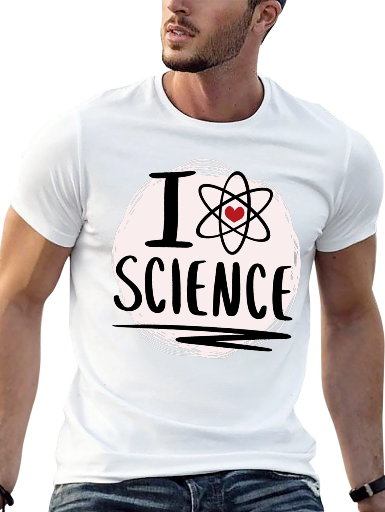 I Heart Science T-Shirt - Atom Love Design