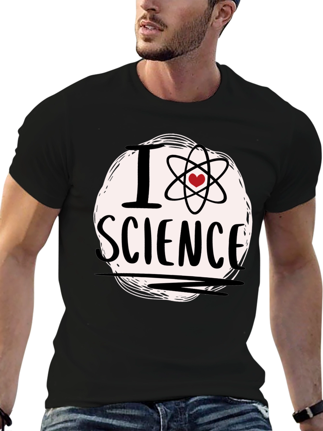 I Heart Science T-Shirt - Atom Love Design