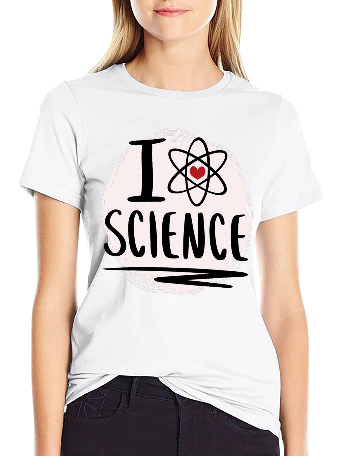 I Heart Science T-Shirt - Atom Love Design