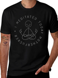 I Meditated Today Graphic Tee - Black