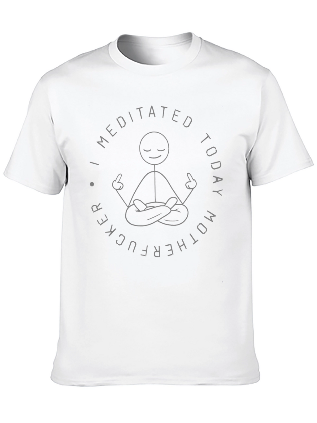 I Meditated Today Graphic Tee - Black