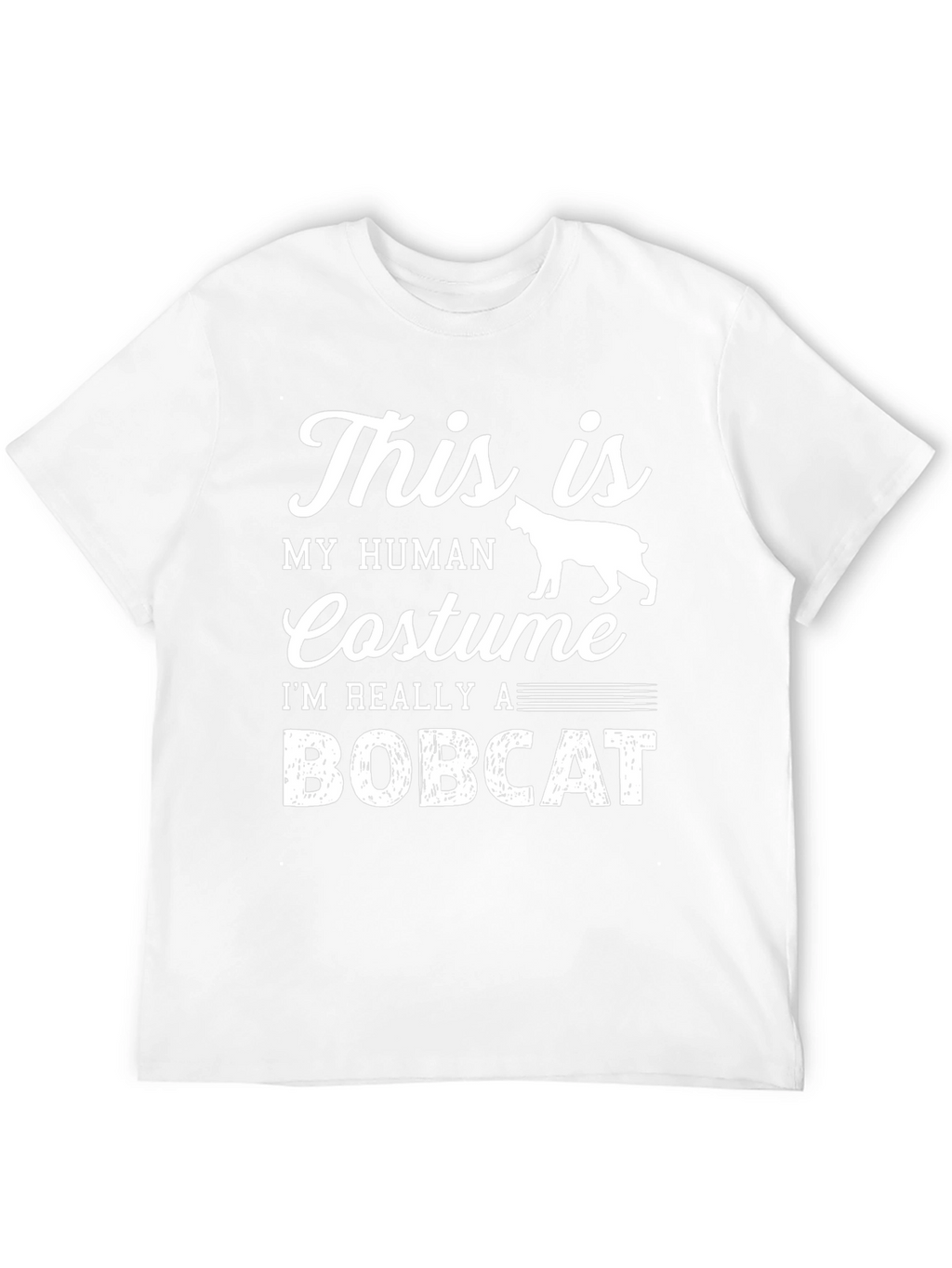 Bobcat Human Costume T-Shirt Funny Animal Tee