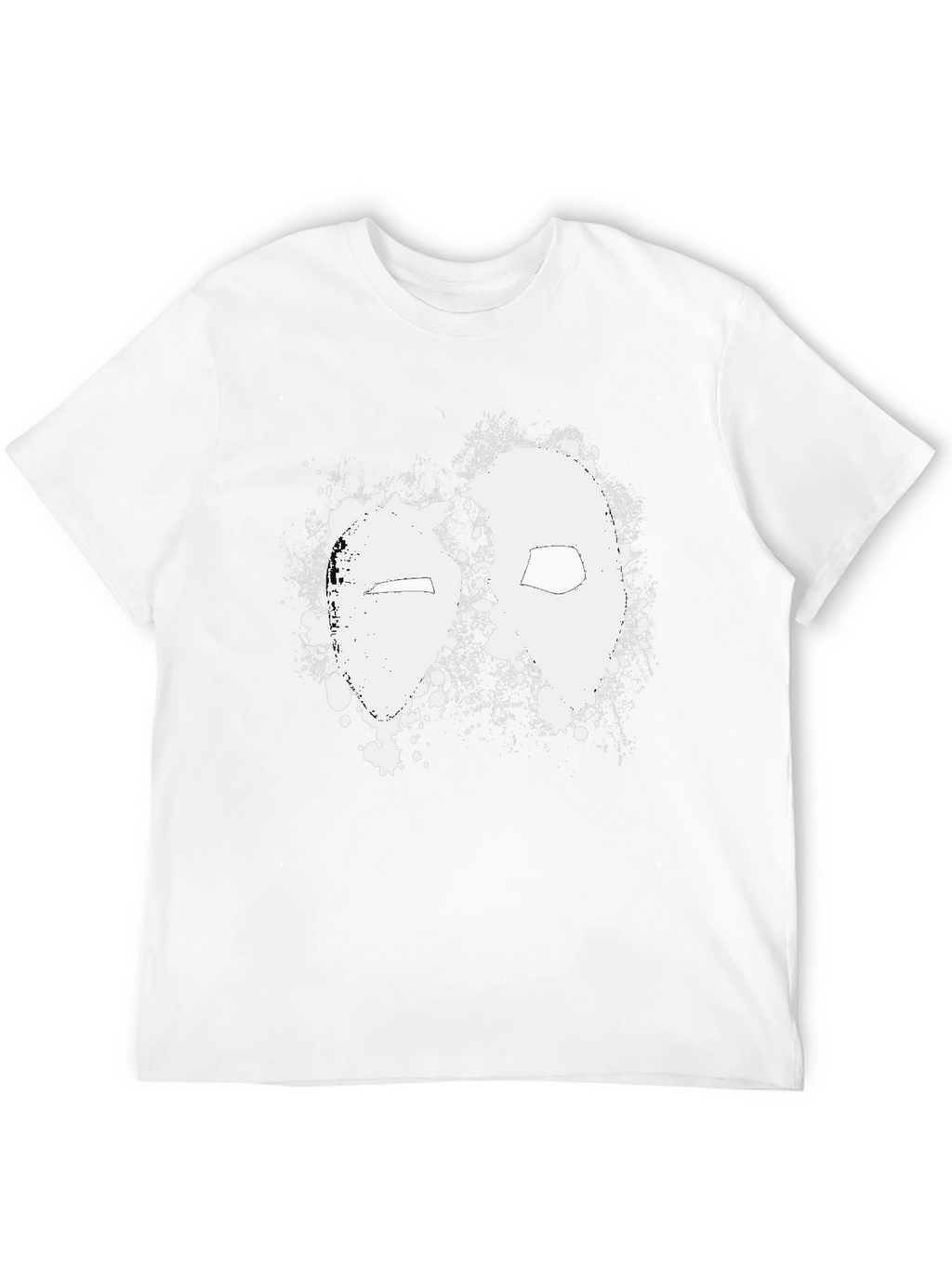 Deadpool Splatter Graphic Black T-Shirt