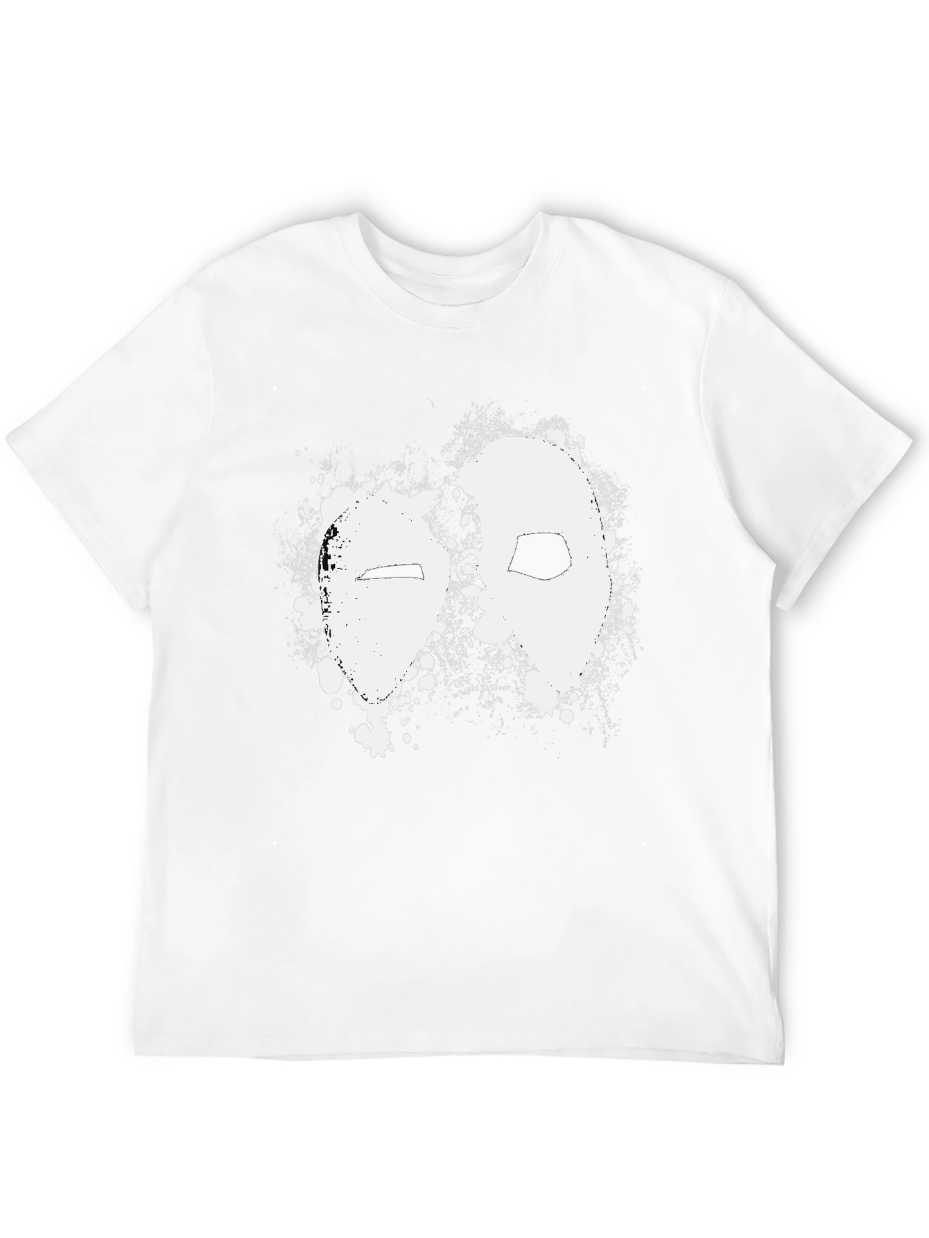 Deadpool Splatter Graphic Black T-Shirt