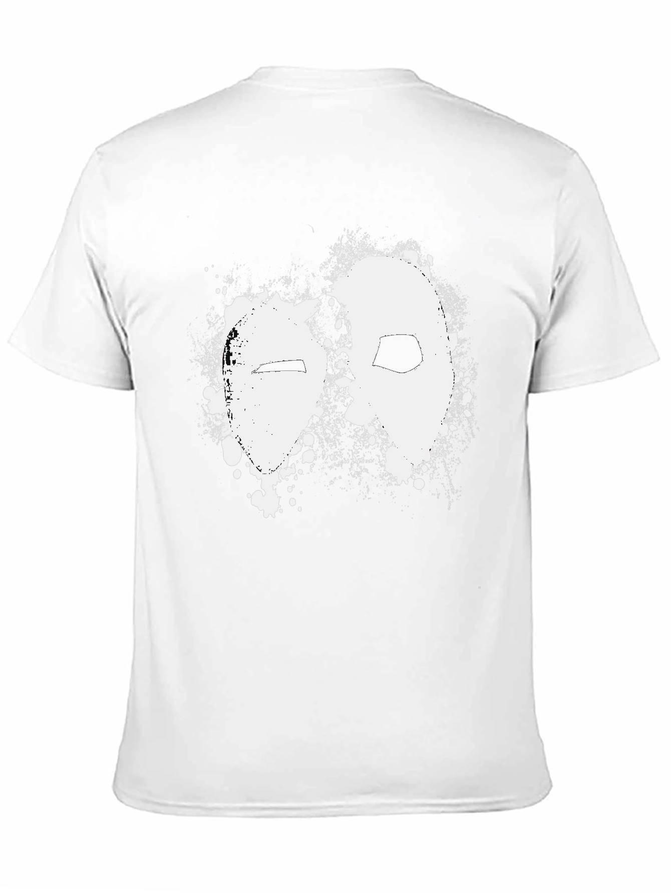 Deadpool Splatter Graphic Black T-Shirt