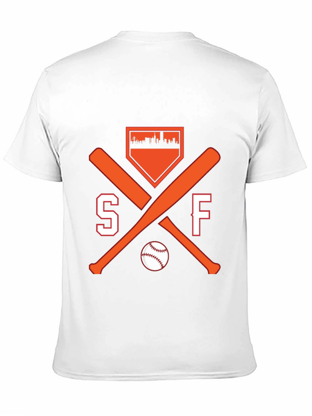 SF Baseball Fan T-Shirt - City Skyline Design