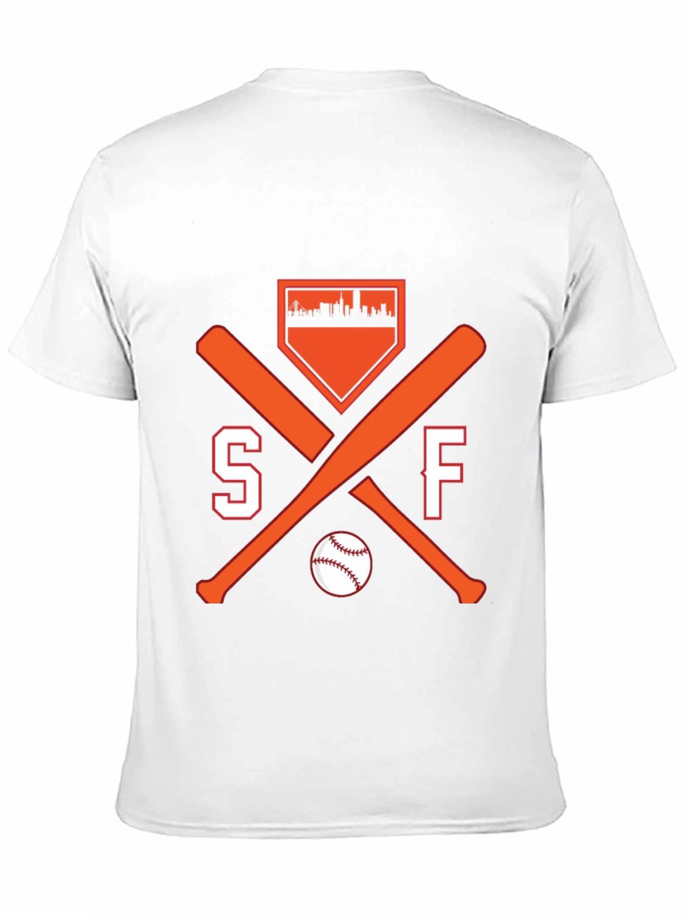 SF Baseball Fan T-Shirt - City Skyline Design