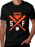 SF Baseball Fan T-Shirt - City Skyline Design