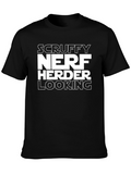 Scruffy Nerf Herder Looking Black T-Shirt