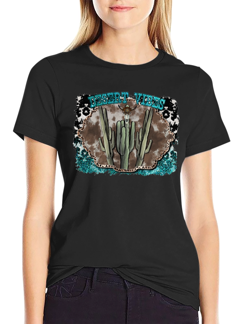 Desert Vibes Graphic Tee - Western Style