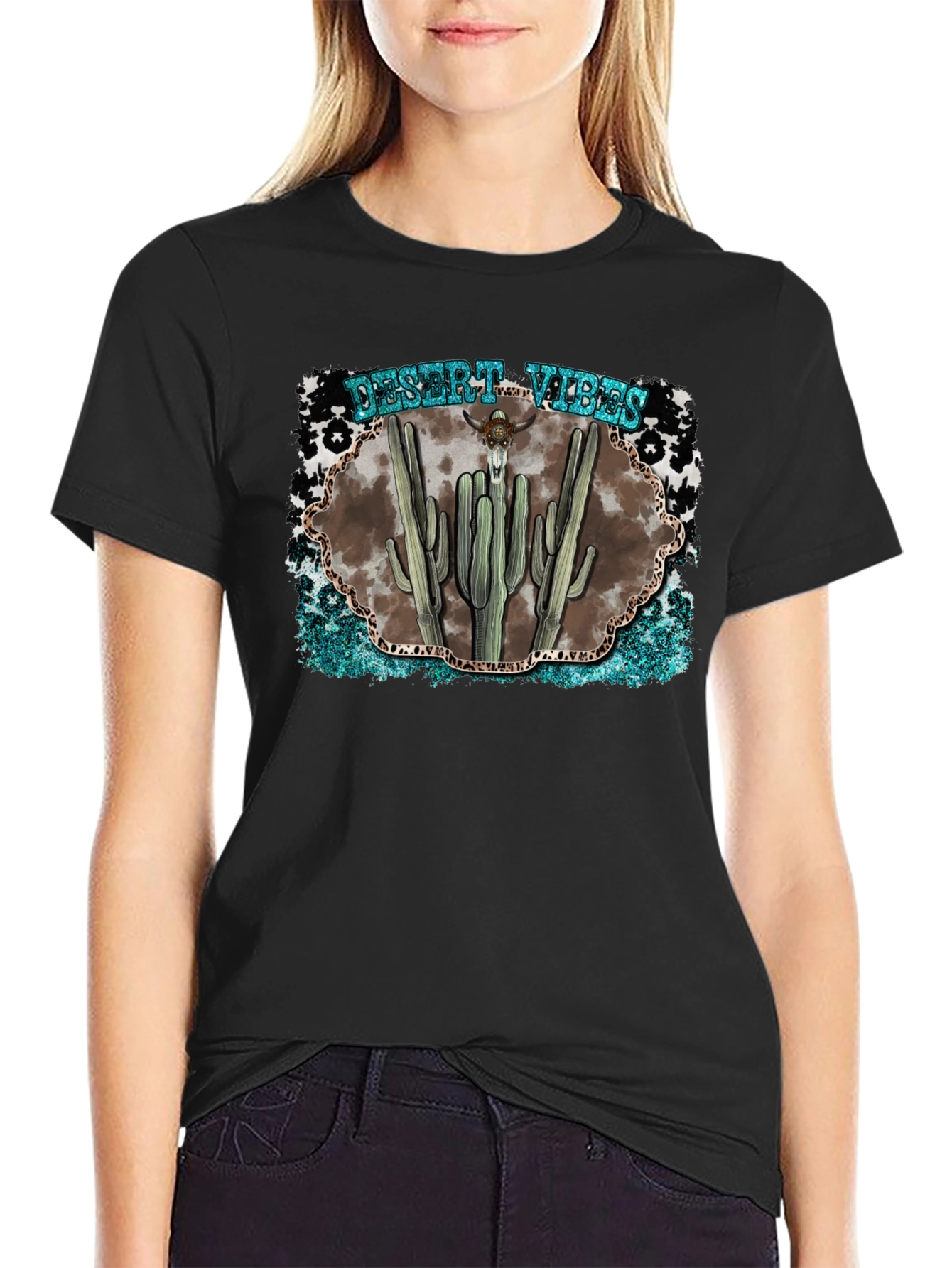 Desert Vibes Graphic Tee - Western Style