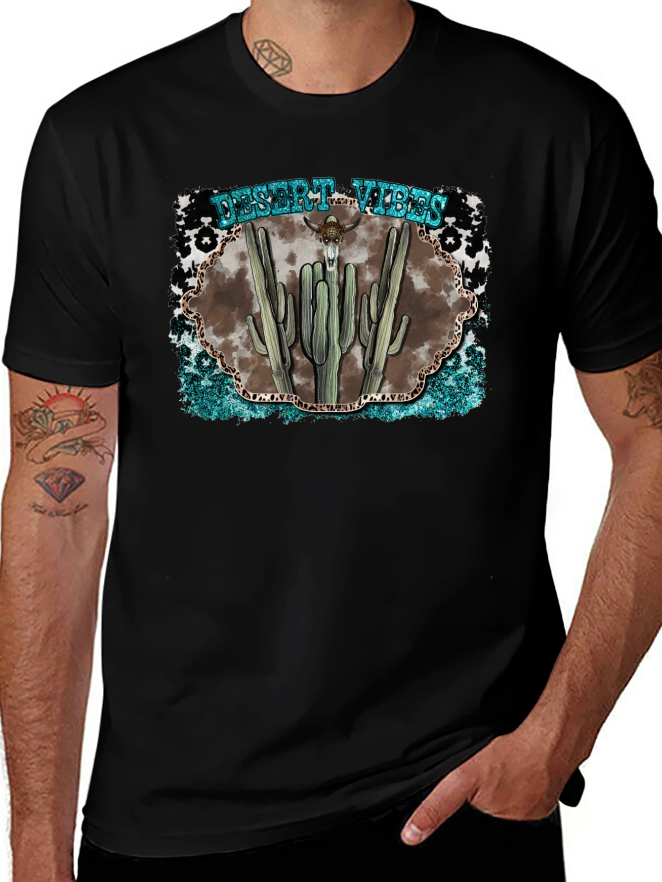 Desert Vibes Graphic Tee - Western Style