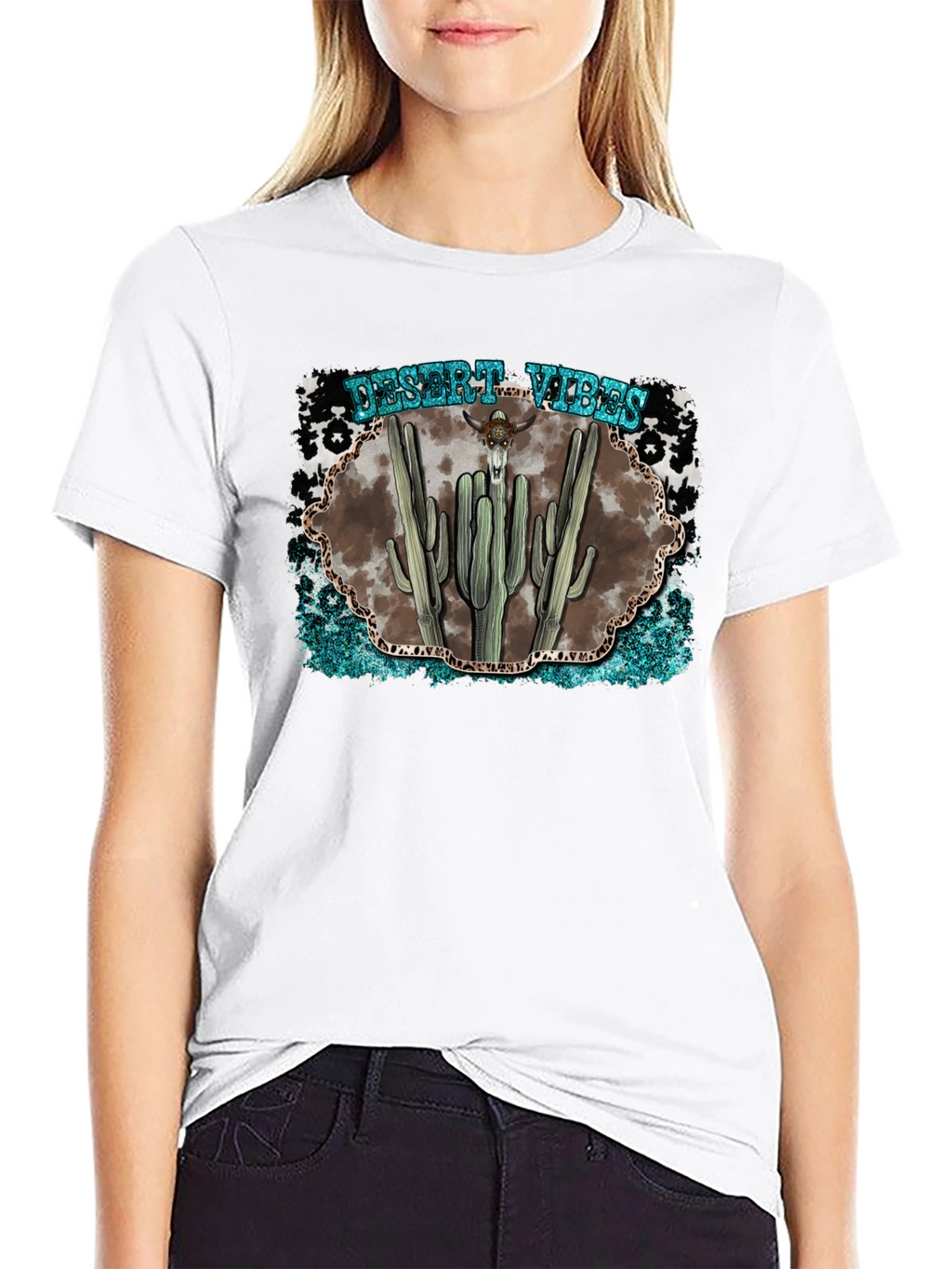 Desert Vibes Graphic Tee - Western Style