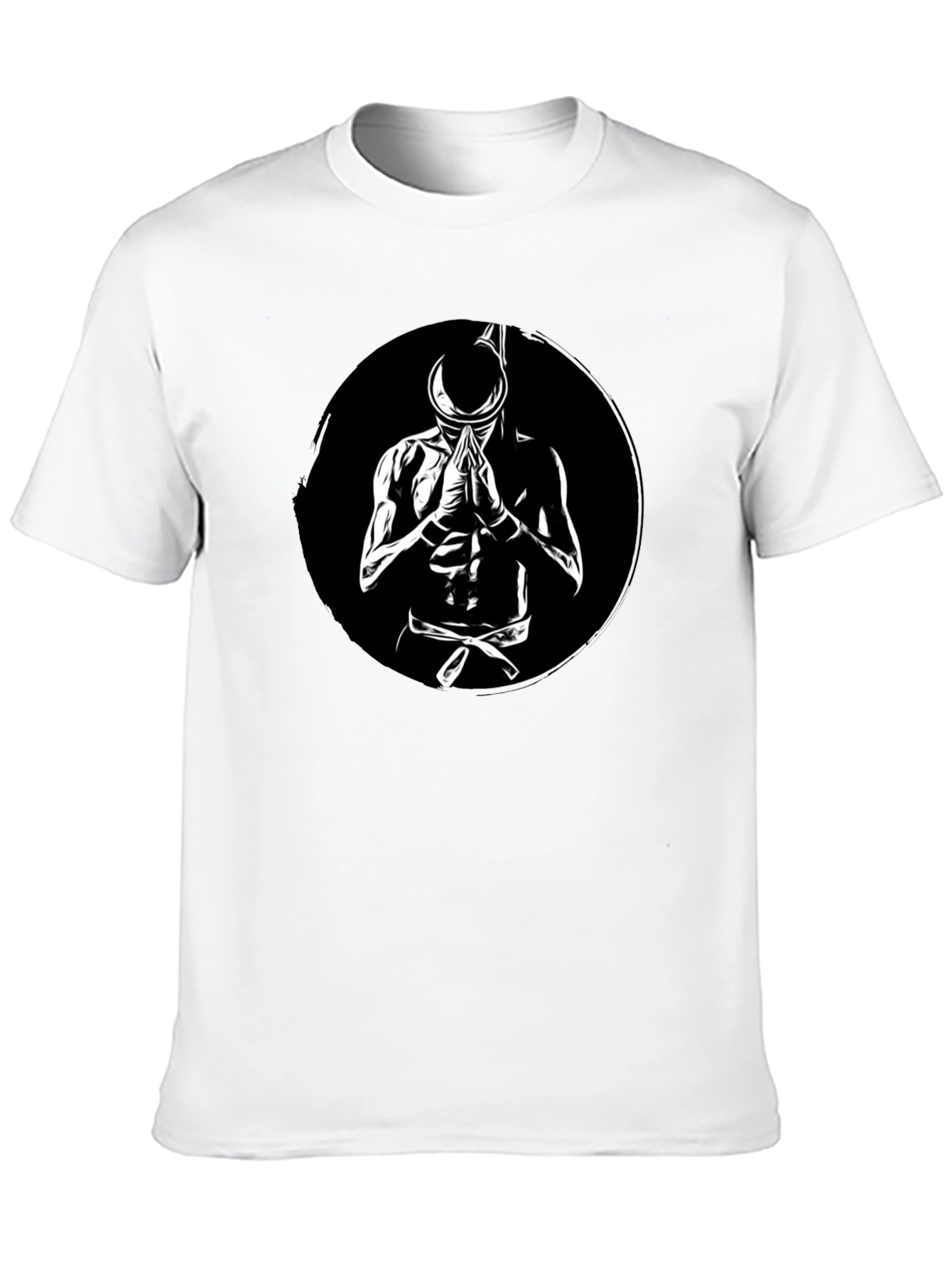 Muay Thai Warrior Black Graphic Tee