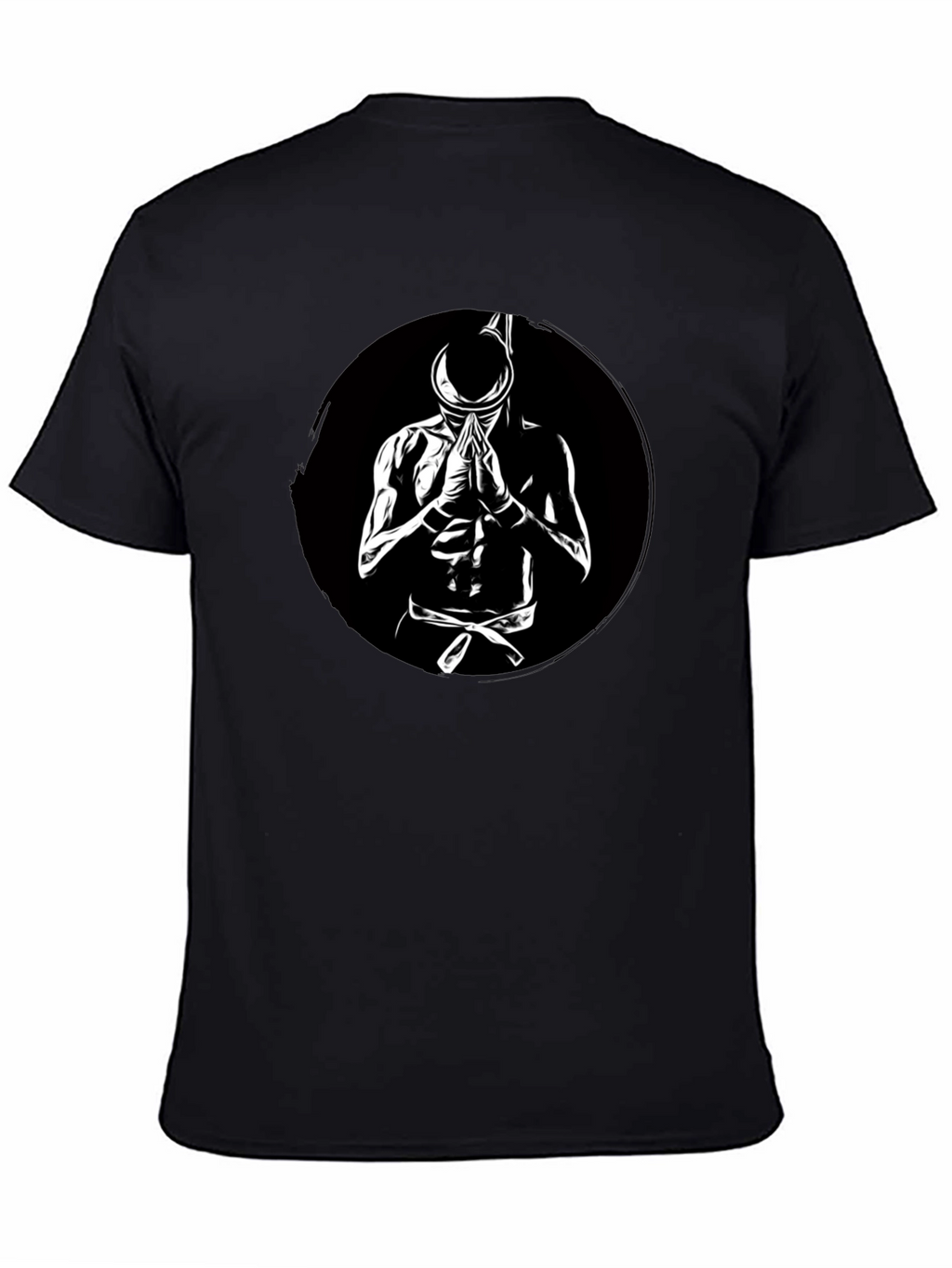 Muay Thai Warrior Black Graphic Tee