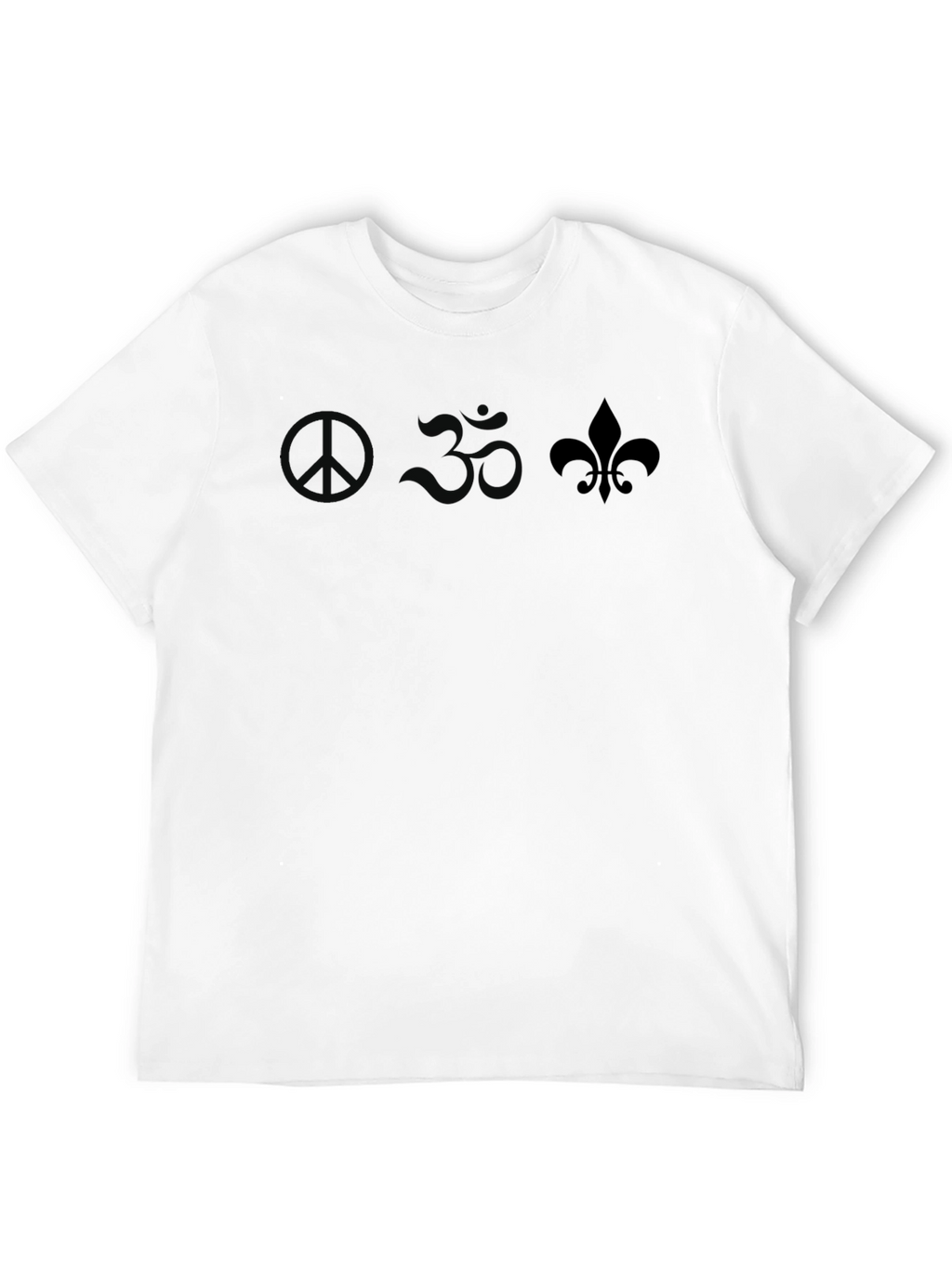 Peace Om Fleur-de-lis Graphic Tee