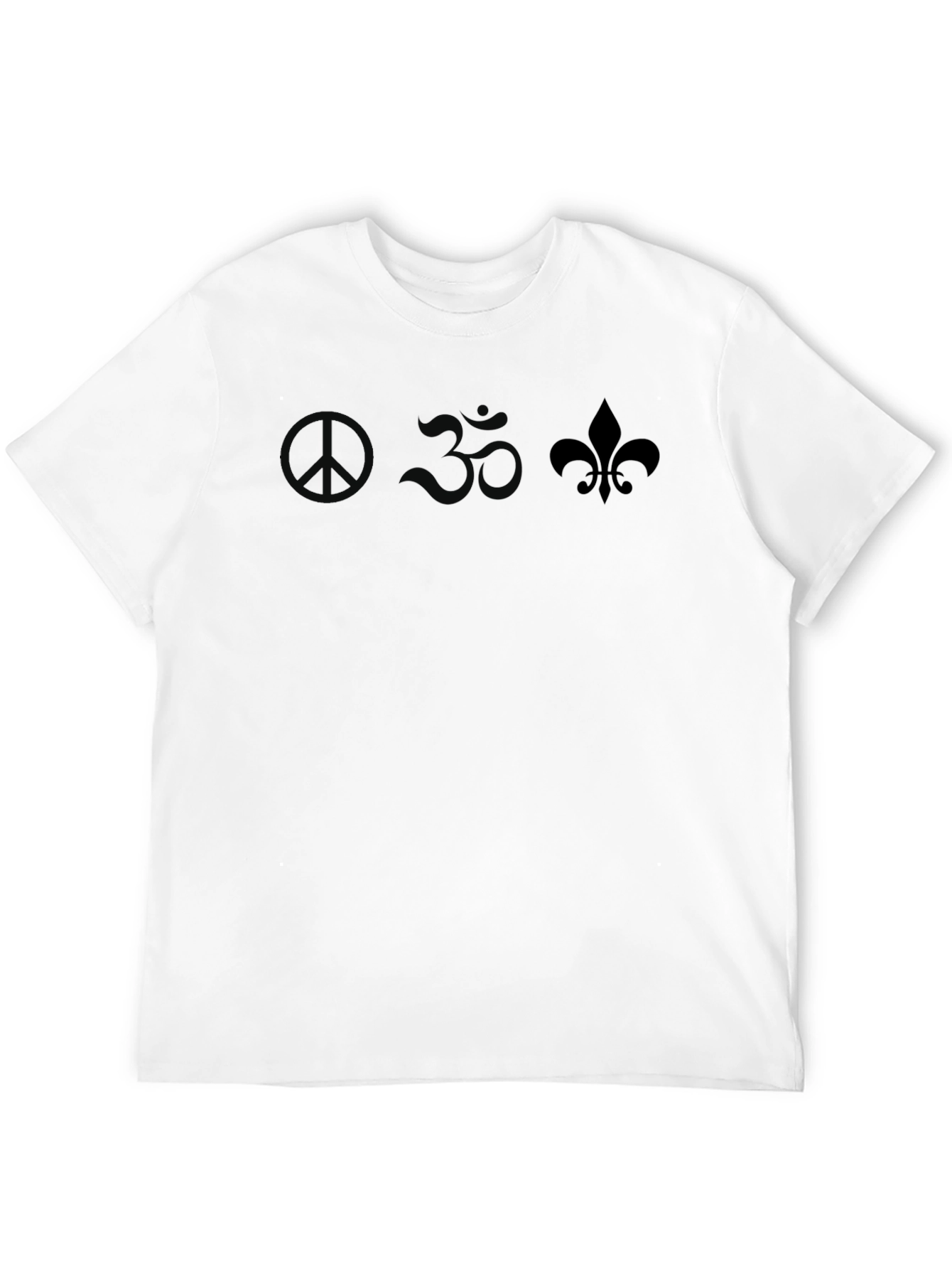 Peace Om Fleur-de-lis Graphic Tee