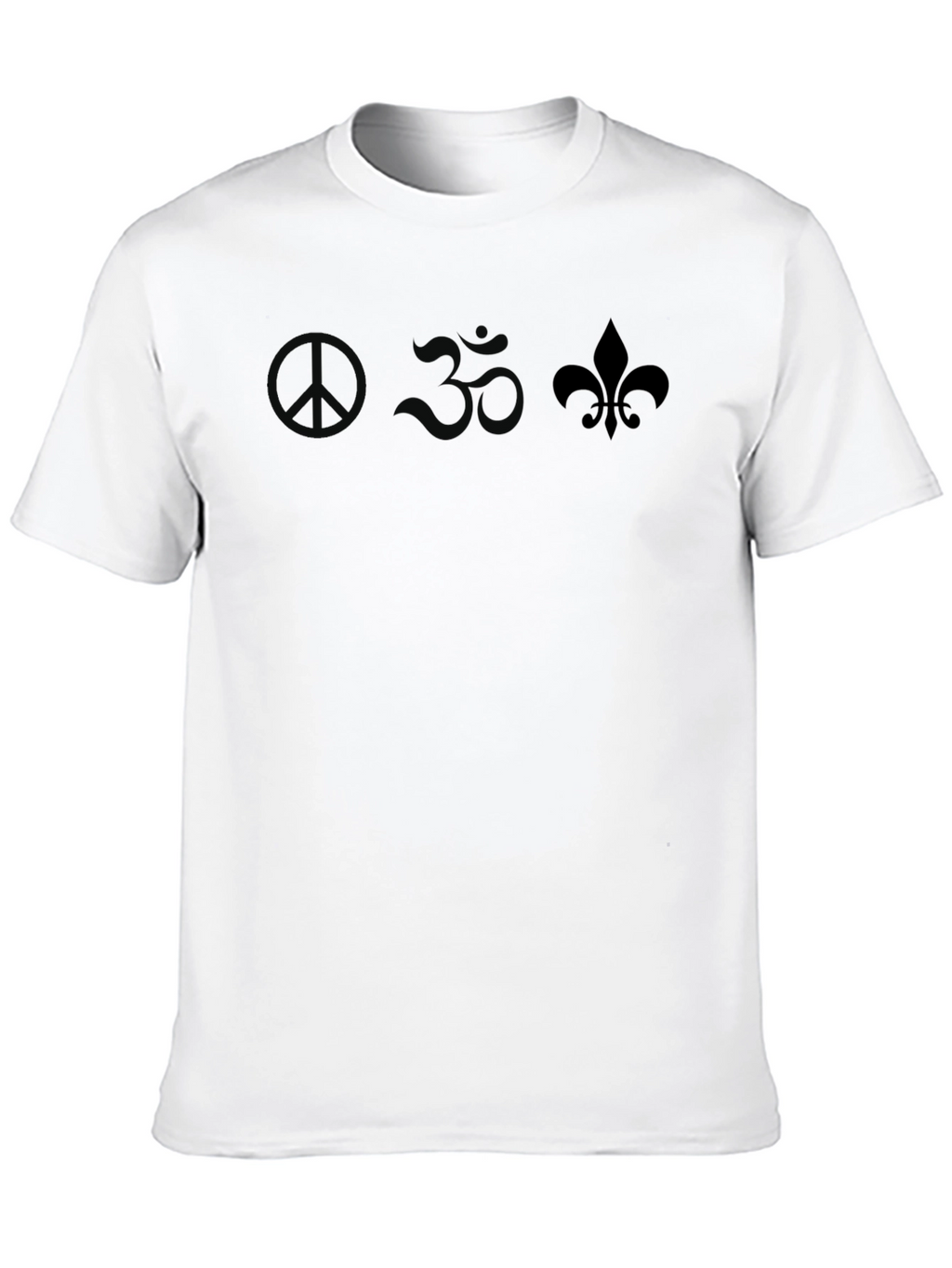 Peace Om Fleur-de-lis Graphic Tee