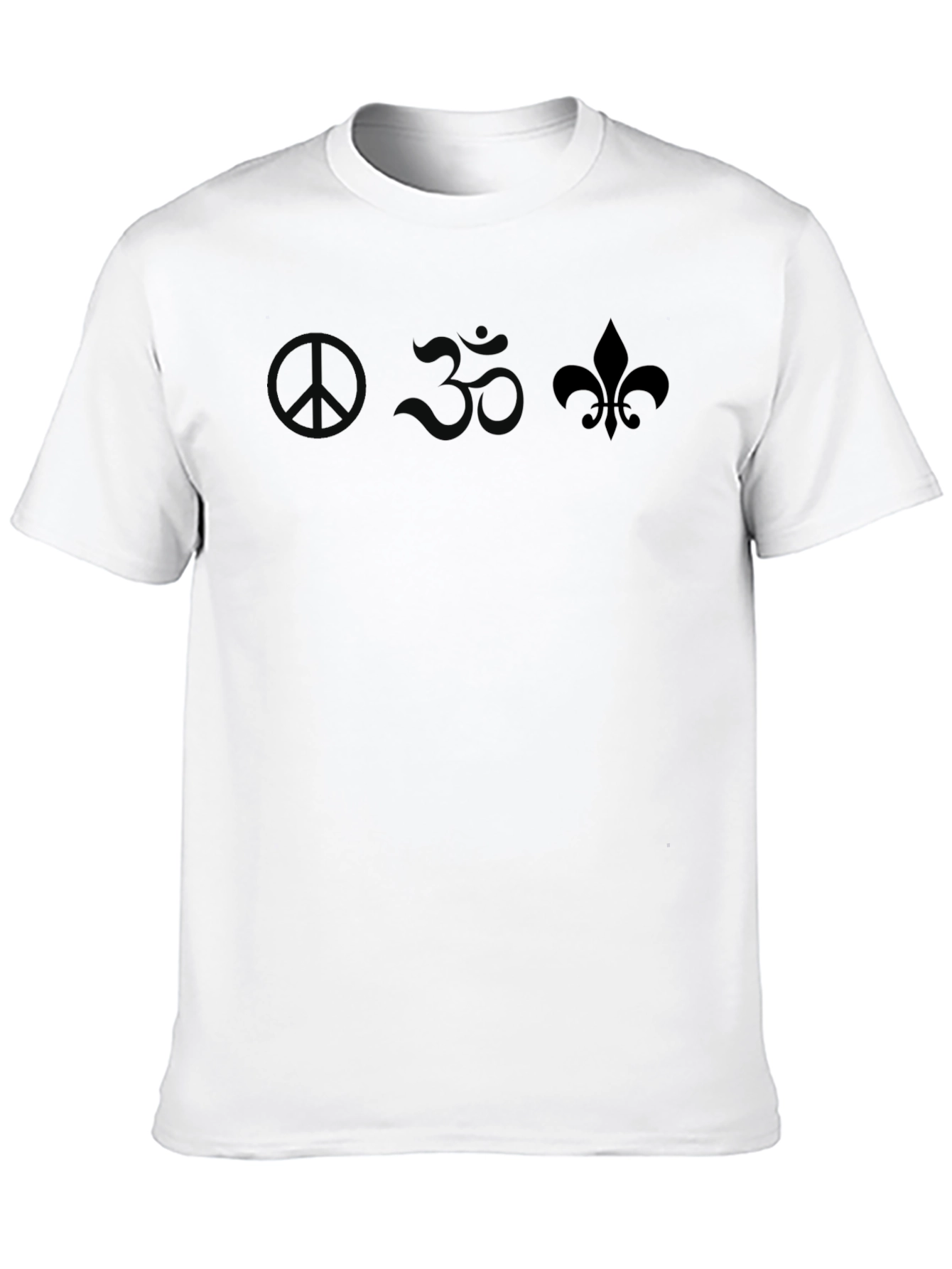 Peace Om Fleur-de-lis Graphic Tee