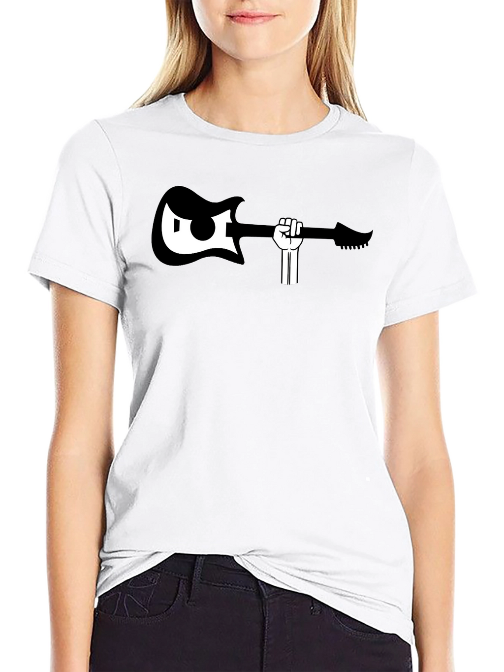 Guitar Power Fist Graphic T-Shirt