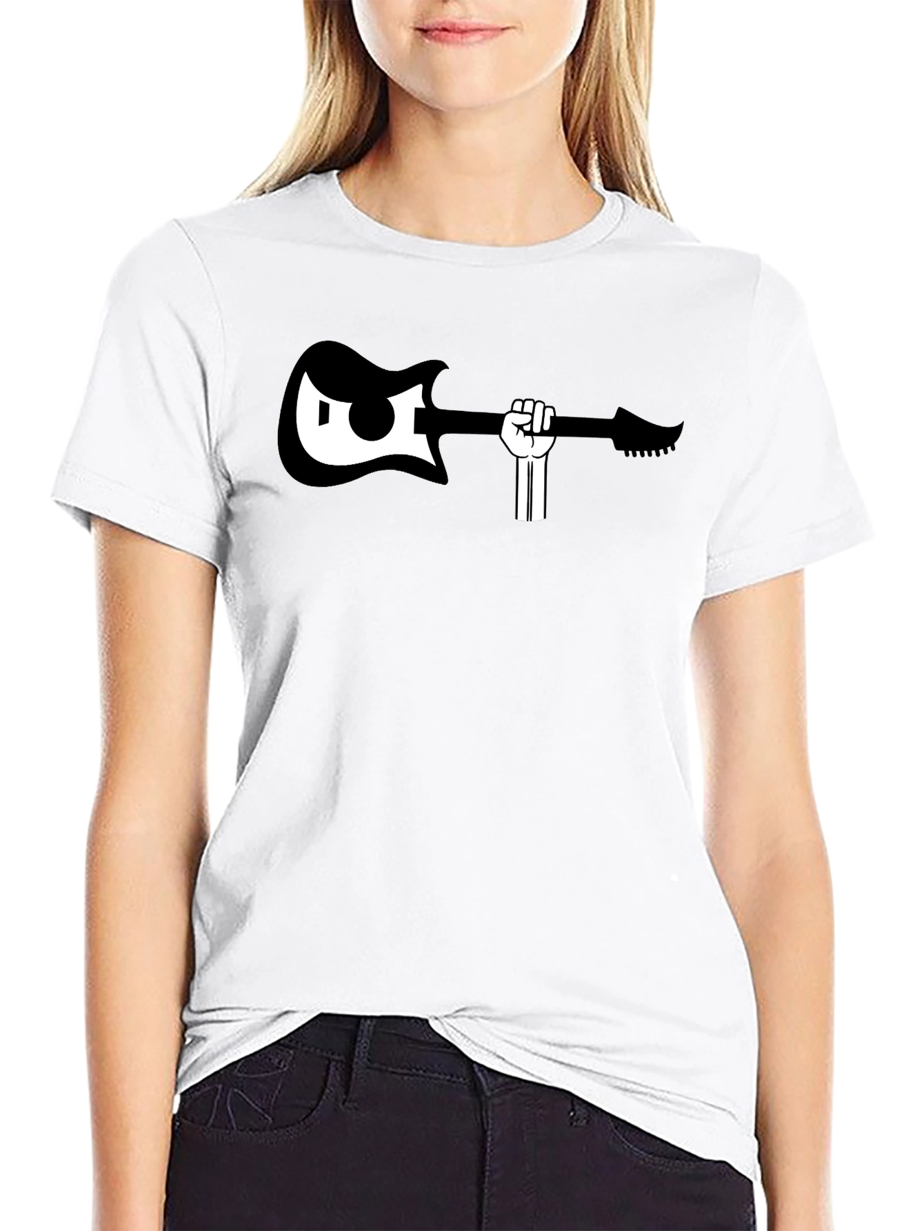 Guitar Power Fist Graphic T-Shirt