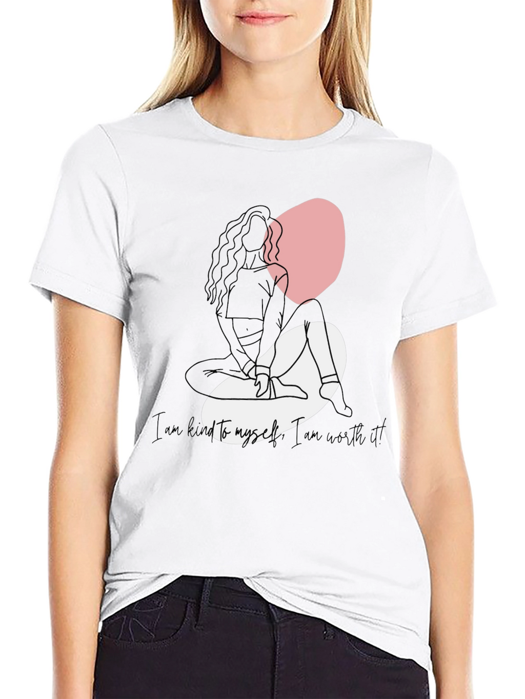 Kind to Myself Tee - Black Graphic T-Shirt