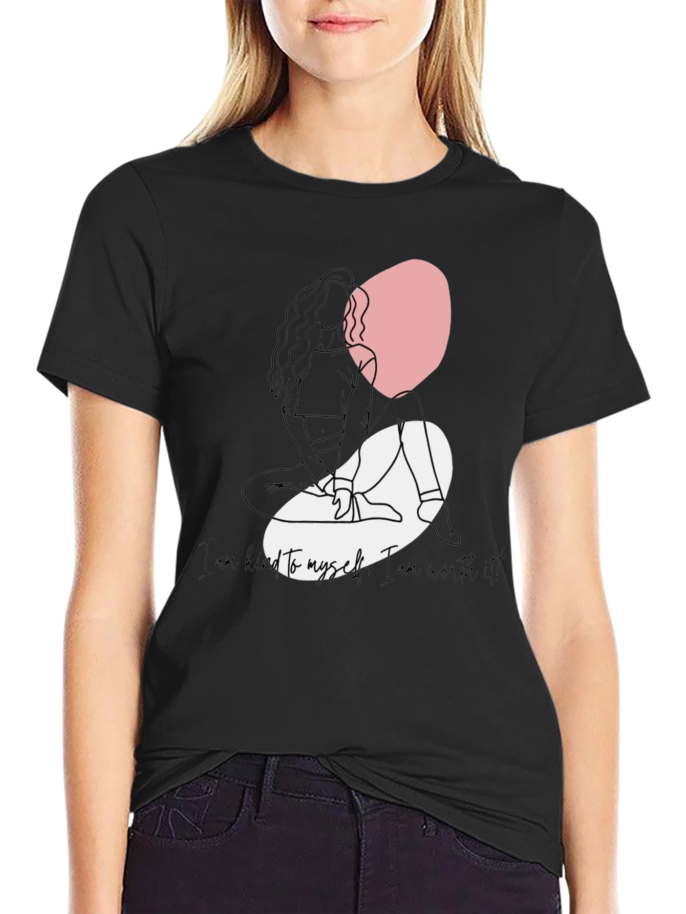 Kind to Myself Tee - Black Graphic T-Shirt