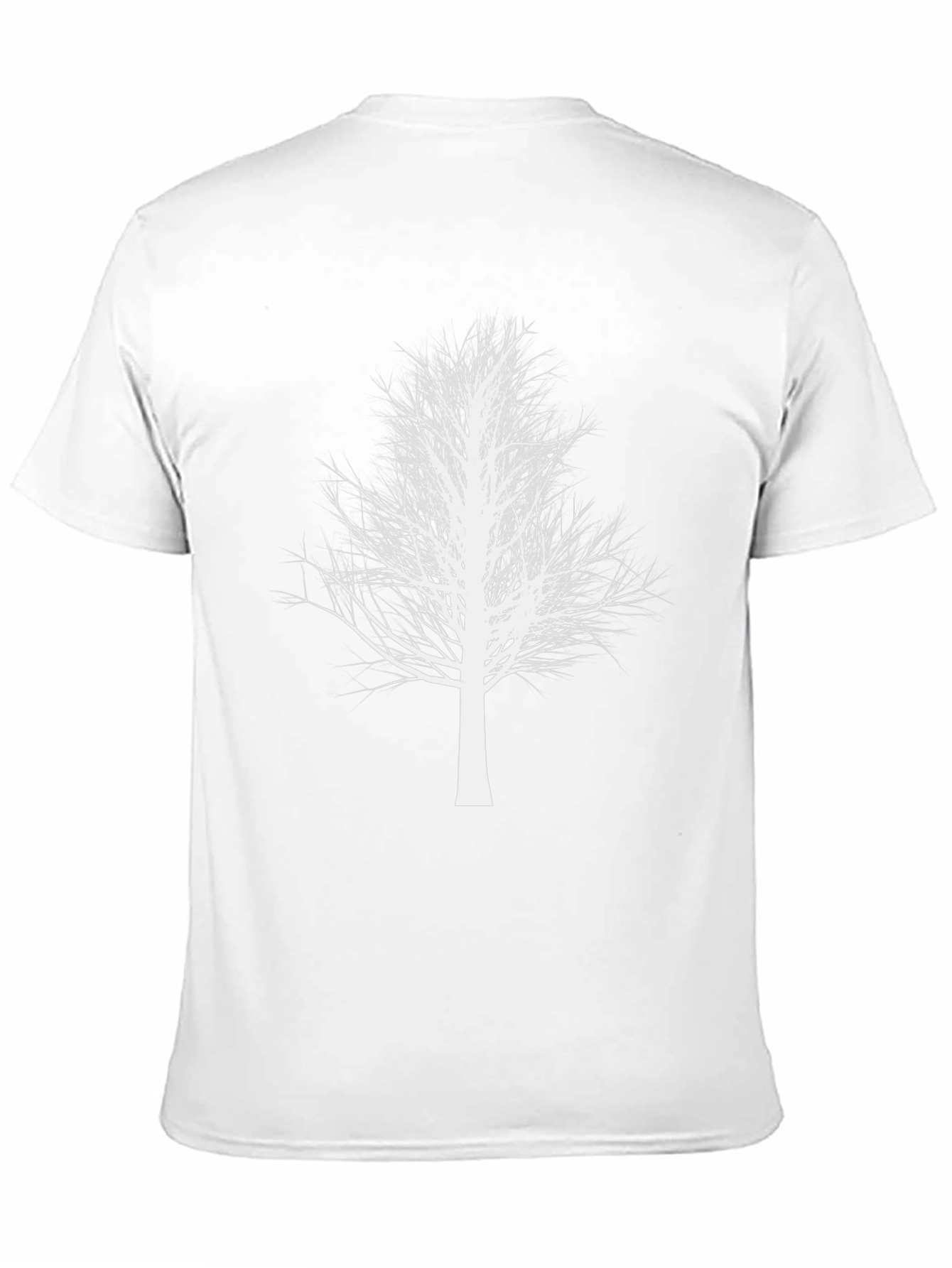 White Tree Graphic Black T-Shirt - Stylish Nature Tee