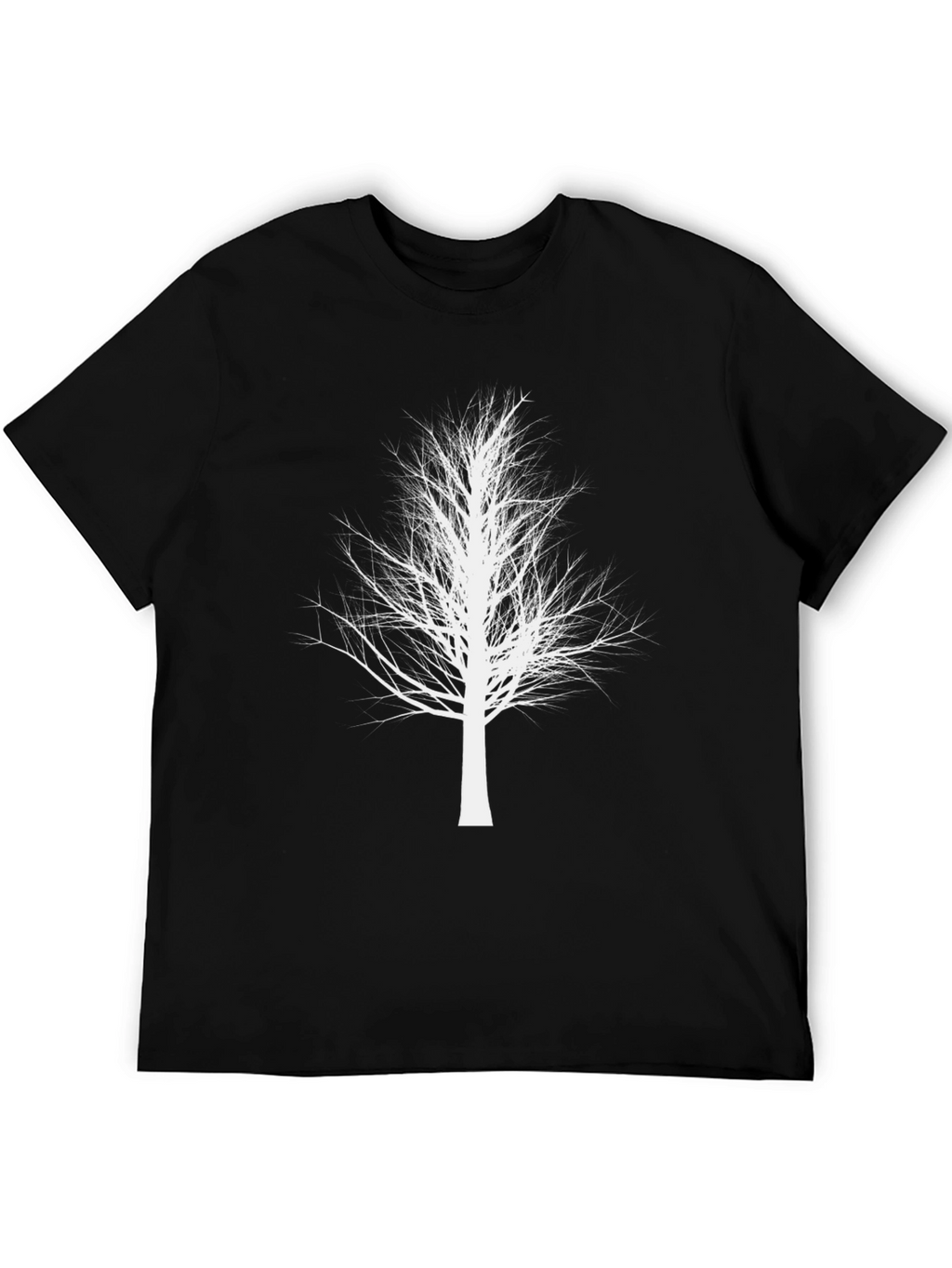 White Tree Graphic Black T-Shirt - Stylish Nature Tee