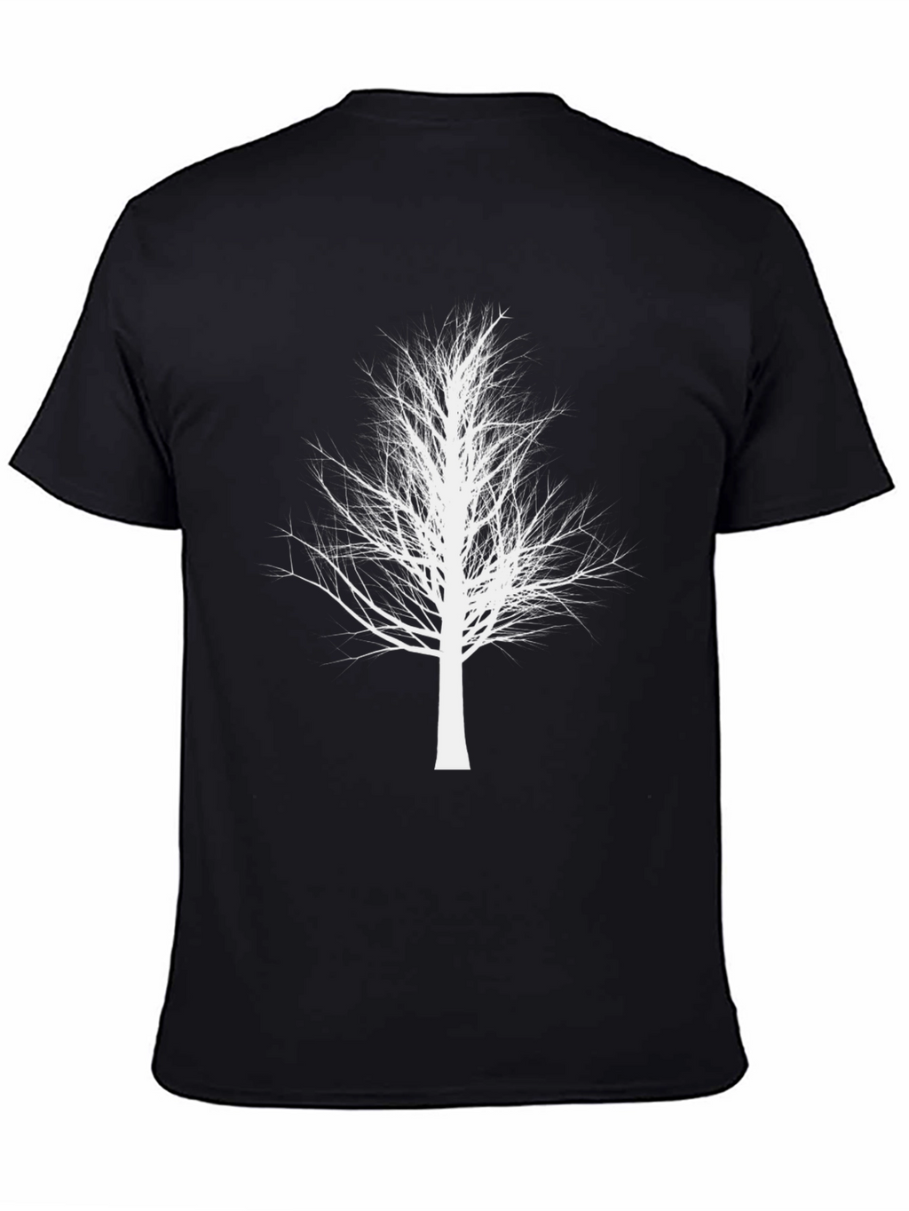 White Tree Graphic Black T-Shirt - Stylish Nature Tee