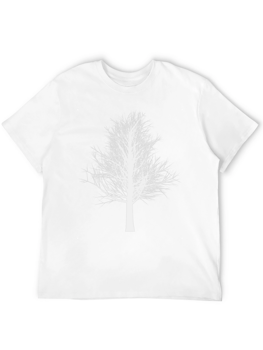 White Tree Graphic Black T-Shirt - Stylish Nature Tee
