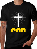 Faith-Inspired Graphic Tee: God Cross Design