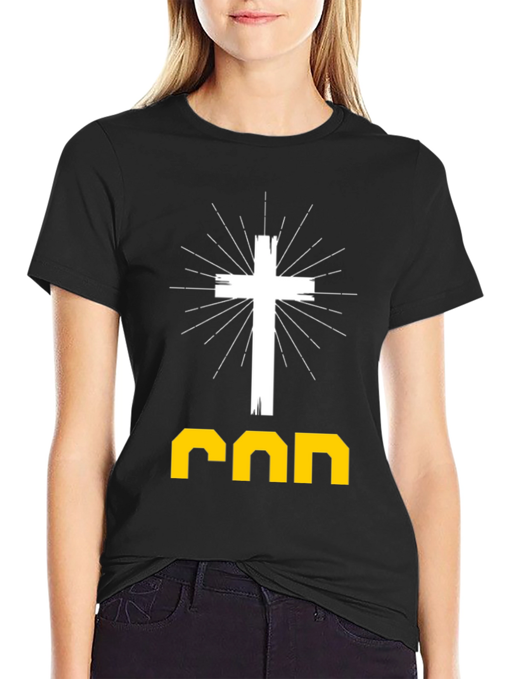 Faith-Inspired Graphic Tee: God Cross Design