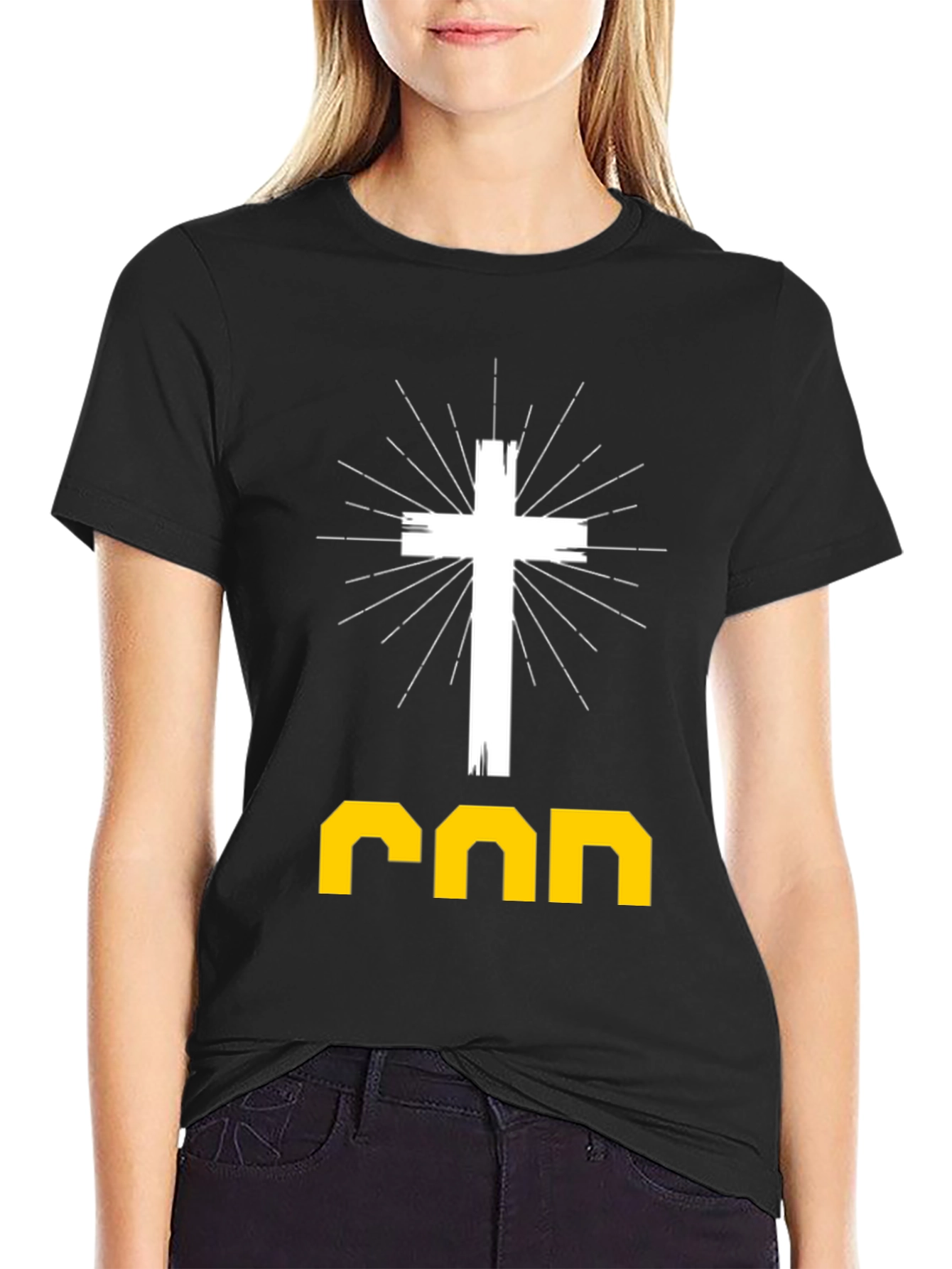 Faith-Inspired Graphic Tee: God Cross Design