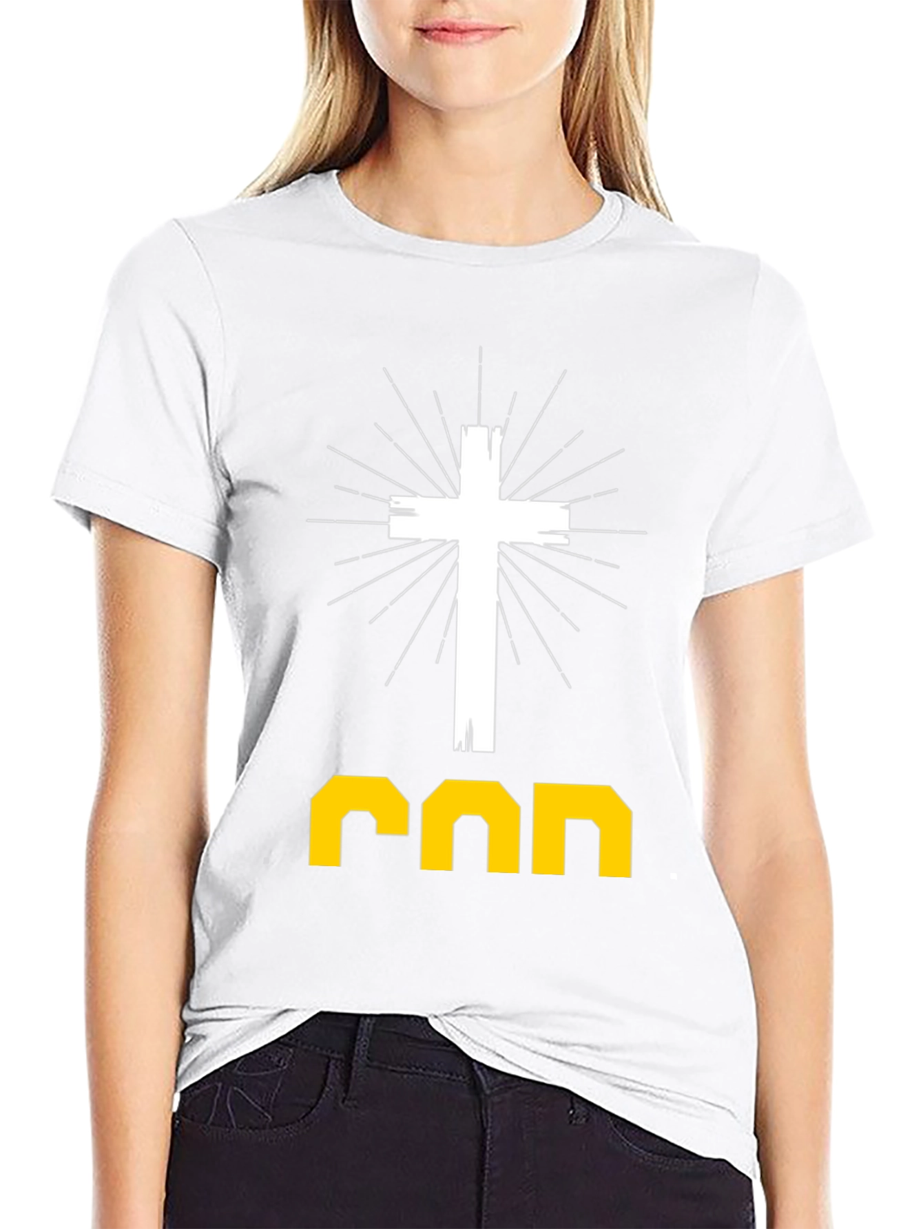 Faith-Inspired Graphic Tee: God Cross Design