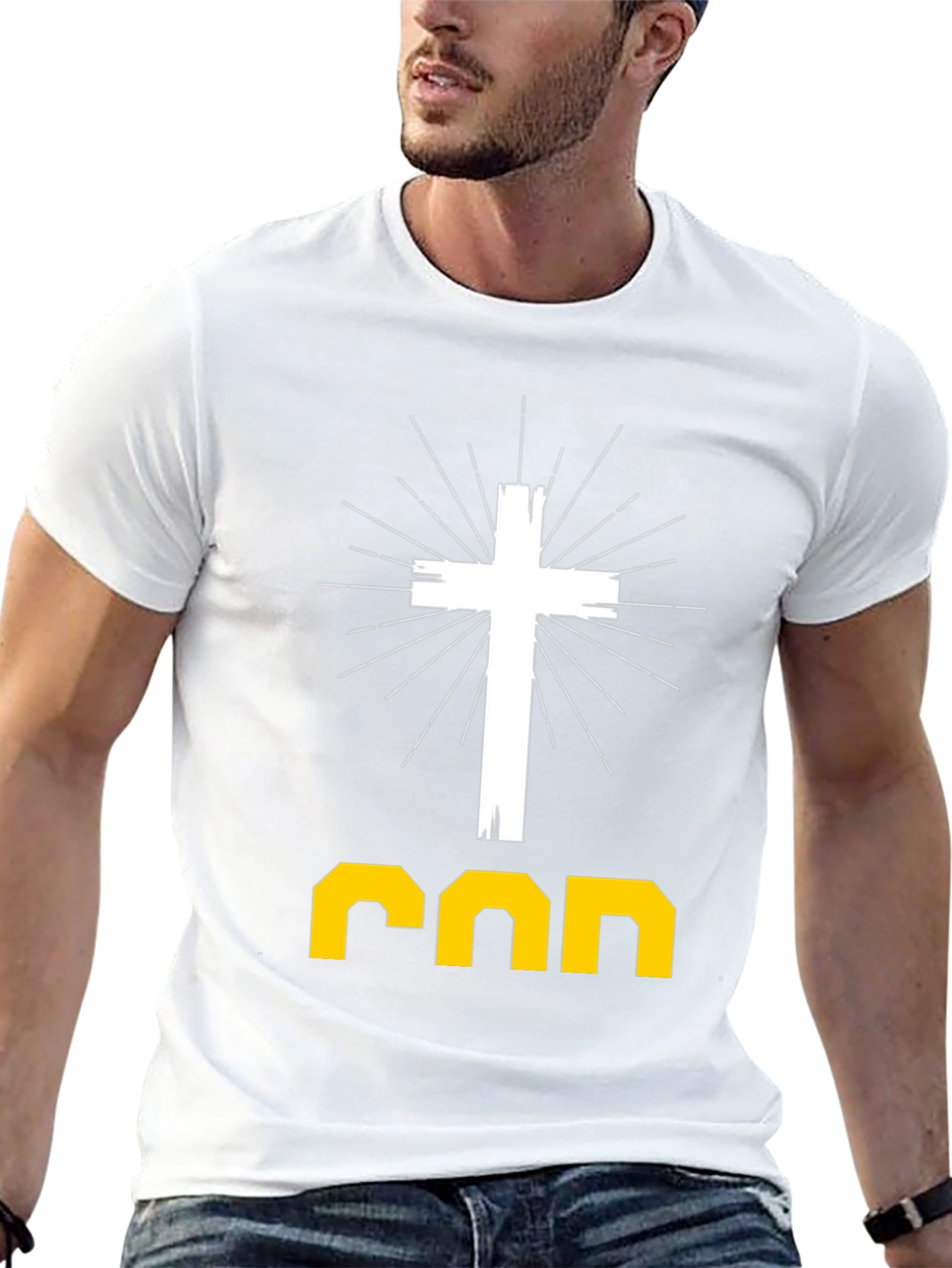 Faith-Inspired Graphic Tee: God Cross Design