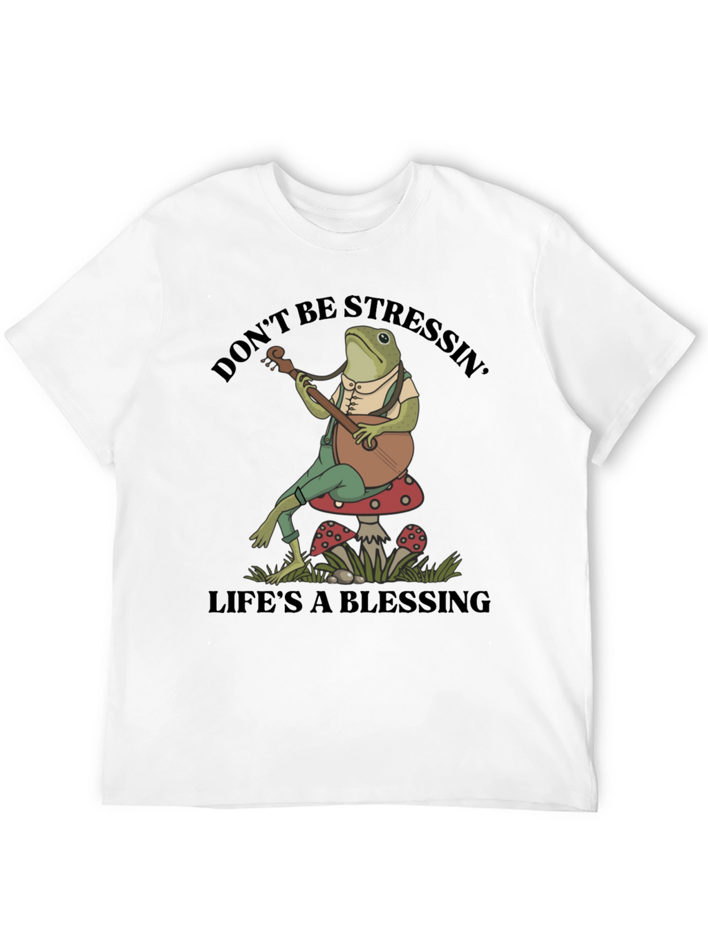 Relaxed Frog T-Shirt: Dont Stress Lifes a Blessing