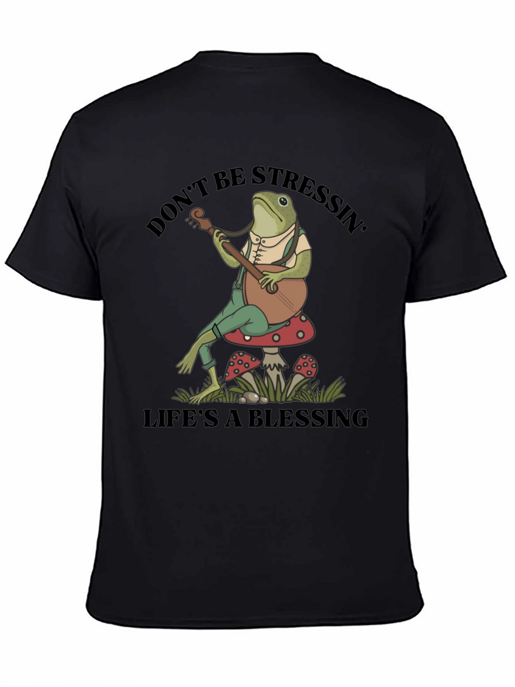 Relaxed Frog T-Shirt: Dont Stress Lifes a Blessing