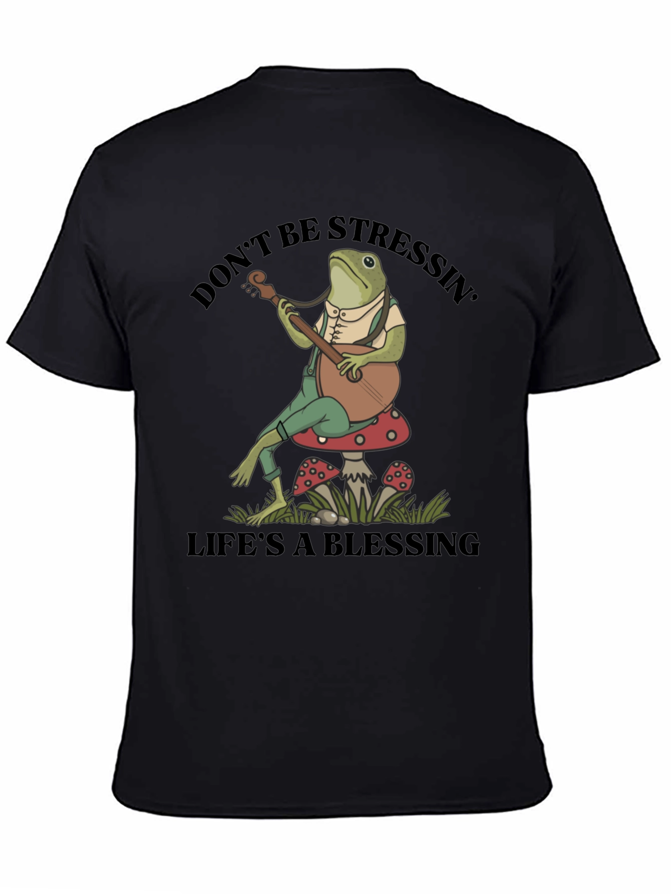 Relaxed Frog T-Shirt: Dont Stress Lifes a Blessing