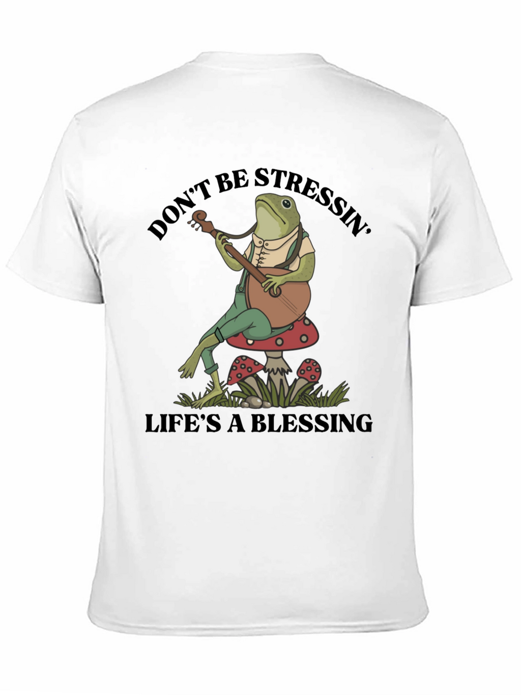 Relaxed Frog T-Shirt: Dont Stress Lifes a Blessing