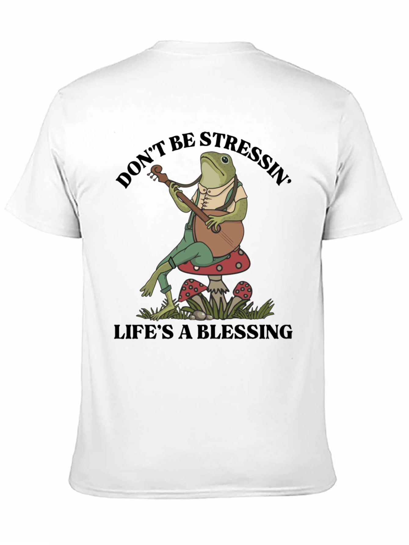 Relaxed Frog T-Shirt: Dont Stress Lifes a Blessing