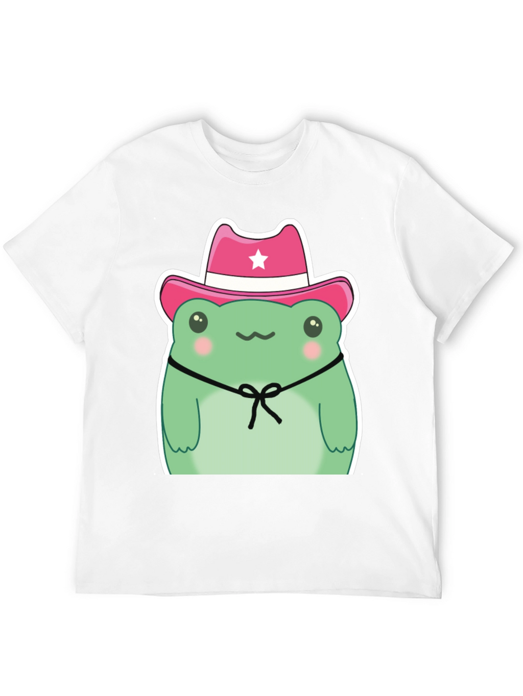 Cowboy Frog Graphic T-Shirt - Cute Cartoon Tee